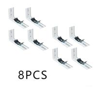 Reliable L Shaped Brackets for Vertical Blinds 8 Pack with Strong Iron Build