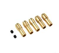 Reliable Mini Drill Chuck Set Includes Seven Pieces of Copper Collet Fixtures for Precision Drilling