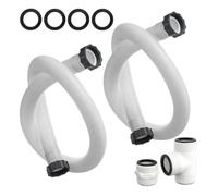 Reliable Pool Filter Pump Hose Kit for 2 Hoses with Splitter Fittings and T-Diverter for Easy Connection