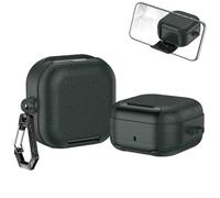 Reliable Protective Cover Constructed from ABS with Locking Lid and Integrated Phone Stand for Samsung Buds 4 4 Pro (Army Green)