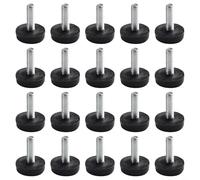 Reliable Screw On FurnitureTable Chair Glide Leveling Foot Adjusters, Set of 20, M6 Thread