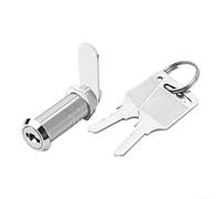 Reliable Small Cam Lock for Cabinets, Mailboxes and Filing Units with Zinc Alloy Build and Two Spare Keys for Continuous Security Support (25MM)