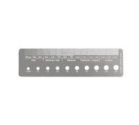 Reliable Stainless Steel Coffee Grinding Thickness Tool For Measuring And Comparing Coffee Particle Sizes Effectively(B)