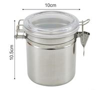 Reliable Stainless Steel Jar To Keep Your Coffee For Beans Fresh And Flavorful(10x10x10.5cm)