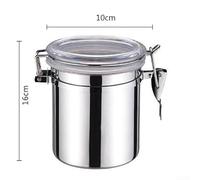 Reliable Stainless Steel Jar To Keep Your Coffee For Beans Fresh And Flavorful(10x10x16cm)