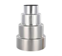 Reliable Stainless Steel Stove Pipe Reducer for Chimney Flue Connections, Suitable for Use with High Temperature Rated Sealants (Ø120mm/Ø60mm)