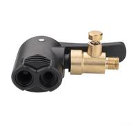 Reliable Tire Valve Clip Connector Inflator Pump Hose Nozzle Adapter for Car and Bike Wheels Constructed from ABS Plastic and Brass