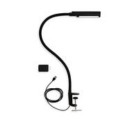Reliable UberLight Flex 3200TL Task Light - LED Portable Desk Light with Clamp, USB Connection, 26.5” Flexible Gooseneck, 270° Rotational Head, 9 Light Settings, and up to 60,000 Hours of Use (Black)