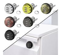 Reliable Zinc Alloy Combination Locker Designed to Withstand Daily Use in Various Settings (Red Bronze)