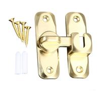 Reliable Zinc Alloy Sliding Barn Door Lock Peace of Mind with Each Use at Home or Garden (Gold)