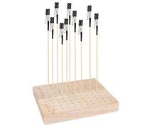 Reliabled Wooden Model Coloring Base for Enthusiasts Including Nonslip Bottom and Soft Handle Figure Painting Owner