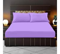 RELIANCE Bedding 100% Egyptian Cotton 400 Thread Count 35cm Deep Fitted Sheets Super King Extra Deep Pockets Corner Elastic Fitted Bed Sheets Super King Cotton - Comfy and Luxury Cotton Fitted Sheet