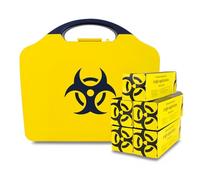 Reliance Body Fluid Clean Up Kit 5 Applications in Large Black/Yellow Integral Aura Box (RL718)