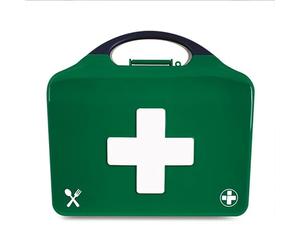 Reliance Medical 10 Persons First Aid Kit - HSE MasterChef All Blue First Aid Kit for Catering (for Ref 178), Containing Bandages, Plasters, Dressings and Wound Cleaning Wipes, Packaging May Vary