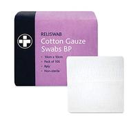 Reliance Medical 10 x 10 cm Reliswab BP 8Ply Non Sterile Gauze Swab - Pack of 5