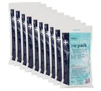Reliance Medical 200g Relief Instant Ice Pack - Disposable Cold Therapy Ice Packs, Instant Pain Relief for Back, Neck, Ankle, Sprains, Abrasions, Headaches and Toothache (Pack of 10)