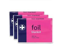 Reliance Medical Adult Foil Blanket, Heat-Reflective and Insulating, Wind and Rain Protection (Pack of 3)