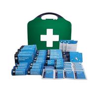 Reliance Medical Catering First Aid Kit - Masterchef 50 Person Basic Food Hygiene All Catering Kit Including Bandages, Dressings, Plasters, Cleansing Wipes & More, Aura Super Box with Carry Handle (Blue)