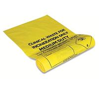Reliance Medical Clinical Waste Bio Hazard Bags For Removal & Safe Disposal Of Harmful Waste - 42Cm X 66Cm - Pack Of 100
