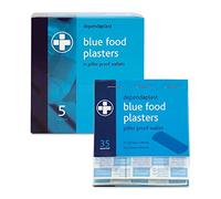 Reliance Medical Dependaplast Blue Pilfer Proof Plasters - Pack of 35