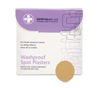 Reliance Medical Dependaplast Washproof Spot Plasters With Protective Film, Sterile Dressings To Soothe And Heal, Non-Perforated, Acrylic,