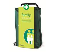 Reliance Medical Family First Aid Kit in a Durable Copenhagen Bag - Includes Bandages, Dressings, Eye Wash, Foil Blankets, Gloves, and More for Any Emergency