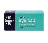 Reliance Medical First Aid Eye Pad Bandage - Thick, Comfortable, Sterile, Individually Boxed Eye Pad Dressing with Stretch Bandage for Wounds and Injuries, Pack of 10