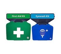 Reliance Medical First Aid Point AuraPoint - 2 Unit Point - HSE 21-50 Person First Aid Kit & Double Eyewash Station - Sustainable, Modular, Space-Saving First Aid Solution for Workplace