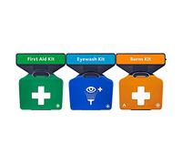 Reliance Medical First Aid Point AuraPoint - 3 Unit Point - Medium BS8599-1 First Aid Kit, Double Eyewash Station and Burns Kit