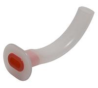 Reliance Medical Guedel Airway Oropharyngeal Latex Free with Bite Block for Enhancing Air Flow in Red 100mm