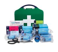 Reliance Medical HSE Compliant Small Catering First Aid Kit - Integral Aura Box for Up to 25 Employees, Ideal for Low-Risk Catering Environments, First Aid Kit With Bandage, Dressing, Foil