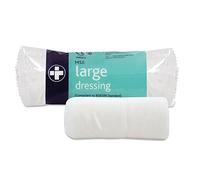 Reliance Medical Large HSE Dressing Bandage - Sterile, Individually Wrapped, Ideal for Refilling First Aid Kits and Ensuring Optimal Wound Care, 18 cm x 18 cmPack of 10
