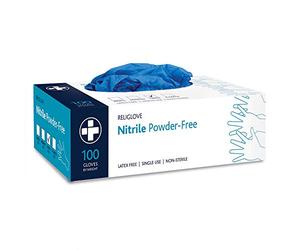 Reliance Medical Large Nitrile Powder-Free Gloves, 100-Piece
