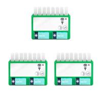 Reliance Medical REL908 Complete Eyecare Pod Station, Ideal for Minor Irritation, Sterile Saline Eye Wash Solution Kit | 20ml Pods. 24.5 cm H x 33 cm W x 2.5 cm D (Green) (Pack of 3)