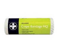 Reliance Medical Relicrepe Crepe Bandage HQ - Washable and Stretchable, Suitable for Treating Sprains, Strains and Minor Aches, 15 cm x 4 m, Pack of 10