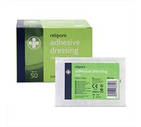 Reliance Medical Relipore Sterile Adhesive Dressings - Ideal for Weeping or Surgical Wounds, Highly Absorbent, Low-Allergy, Individually Wrapped, 5 cm x 7.5 cm, Pack of 50