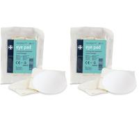 Reliance Medical Sterile Eye Pad - Thick, Comfortable Dressing with Elasticated Loop, Ideal for HSE First Aid Kits, Eye Injuires (Pack of 2)