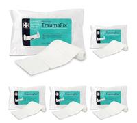 Reliance Medical Traumafix Sterile Dressing Pad, High Absorbency, Ideal for Trauma Care and Major Bleed Trauma, Single Unit, 15cm W x 18cm (Pack of 5)