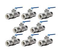 Reliance Valves 8 X Reliance, 15mm Compression Lever Ball Valve With Jg Speedfit Connections, Bval400200 (Eight Pack)