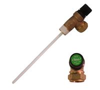 Reliance Water Controls 3/4" Mbsp X 22mm - 7 Bar - Tpr22 Pressure & Temperature Relief Valve - 90-95 Degreec - 200mm Probe