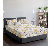 Reliancebedding 100% Egyptian Cotton 400TC 3PC Double Fitted Sheet Set 30cm Depth