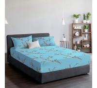 Reliancebedding 100% Egyptian Cotton 400TC 3PC Super King Fitted Sheet Set 30cm Depth