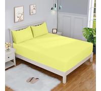 Reliancebedding 3PC 40cm Deep Fitted Sheet Set With Pillow cases 2 Pack 100% Egyptian Cotton 400 Thread Count Single Bed Fitted Sheet Set, Soft & Breathable Bedsheets for Single Bed