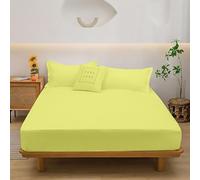 Reliancebedding 3PC Fitted Sheet Set 400 Thread Count 100% Egyptian Cotton 35cm Deep Small Double Bed Fitted Sheet and Pillow cases 2 Pack Set, Soft & Breathable Bedsheets for Small Double Bed