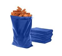RelianceUK 30 Pack Extra Strong Blue Rubble Sacks - 80L Heavy Duty Refuse Bag, Builders Bags 30KG+ Load - Durable Rubble Bags for Building, Garden & DIY Waste (Blue, 30 Count)