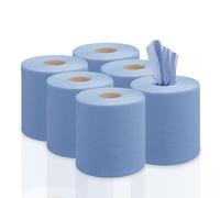 RelianceUK 30 Pack Recycled Centre Feed Paper Rolls 2 Ply Embossed Quality Hand Towels | Heavy Duty Blue Rolls for Kitchen, Home, Office and Industrial Use Bulk Buy