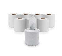 RelianceUK 6 Pack 2-Ply White Centrefeed Rolls - Embossed Paper Towels for Cleaning, Drying and Hygiene - Strong & Absorbent Kitchen Tissue Wipes for Home, Office, Garage Use