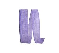 Reliant Ribbon 92573W-064-09K Everyday Linen Value Wired Edge Ribbon, 1-1/2 Inch X 50 Yards, Purple