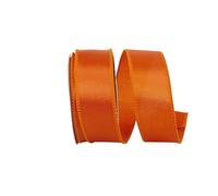 Reliant Ribbon 92575W-058-09F Satin Value Wired Edge Ribbon, 1-1/2 Inch X 10 Yards, Orange
