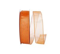 Reliant Ribbon 99908W-058-09K Sheer Lovely Value Wired Edge Ribbon, 1-1/2 Inch X 50 Yards, Orange